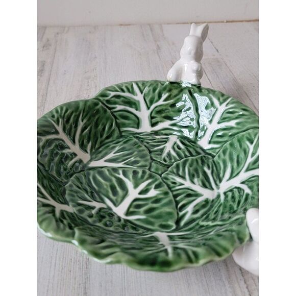 Maxcera cabbage Easter Bunny Bowl dish Decor home - Picture 3 of 9